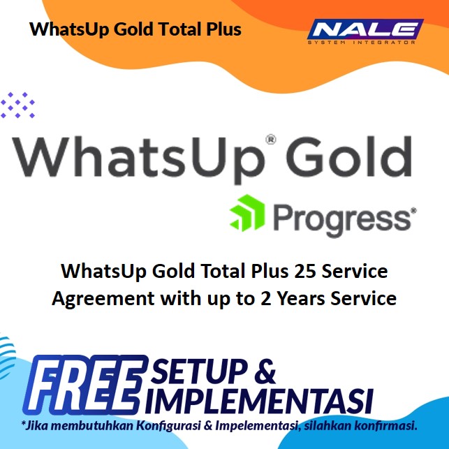 Slide1 WhatsUp Gold Total Plus 25 Service Agreement with up to 2 Years Service - Gambar 1